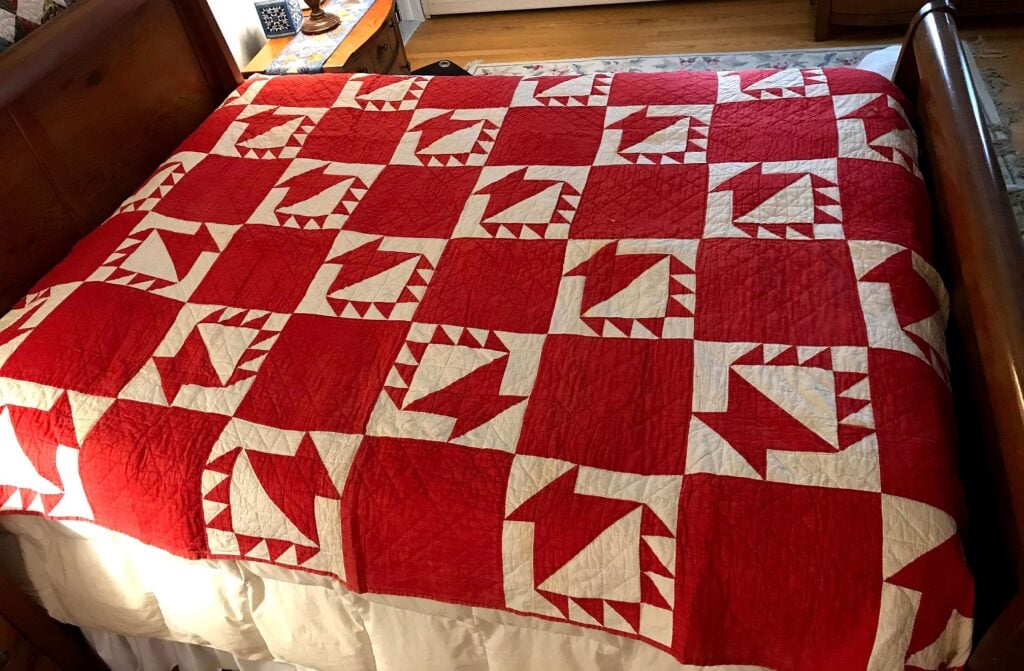 Turkey Red Quilt Baskets