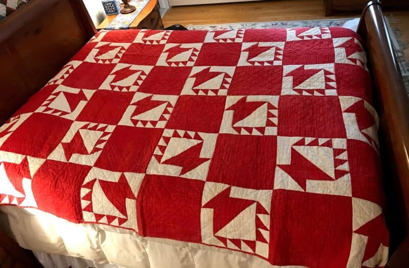 Turkey Red Quilt Baskets