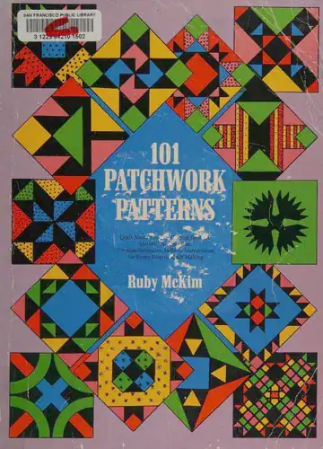 Cover of 101 Patchwork Patterns by Ruby McKim